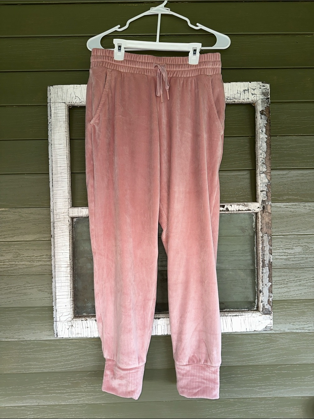 all in motion Pink Corduroy-Texture Jogger Pants